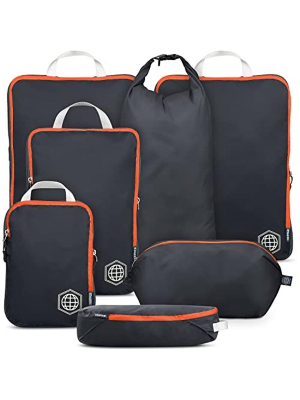 Compression Packing Cubes Travel Luggage Organizer Set Expandable Storage Bags
